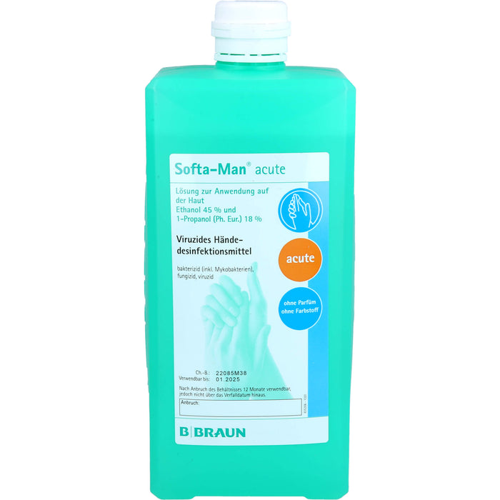 Softa-Man acute viruzides Hände-Desinfektionsmittel Lösung, 1000 ml Solution