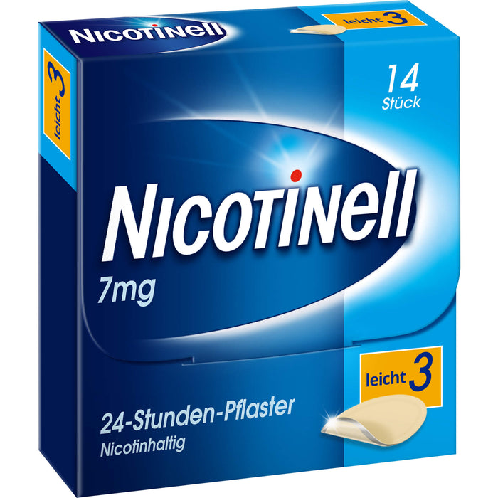 Nicotinell 7 mg/24-Stunden-Pflaster (bisher 17,5 mg) Stärke 3 (leicht), 14 pcs. Patch