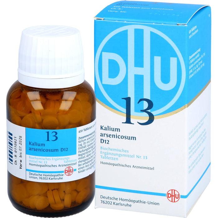 DHU Schüßler-Salz Nr. 13 Kalium arsenicosum D12 Tabletten, 420 pc Tablettes