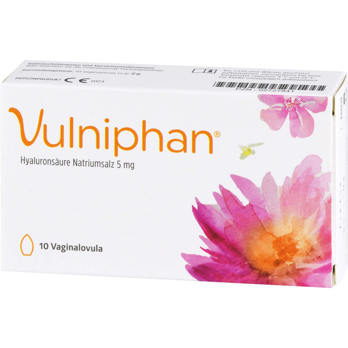 Vulniphan Vaginalovula bei Atrophie und Dystrophie der Vaginalschleimhaut, 10 pc Suppositoires