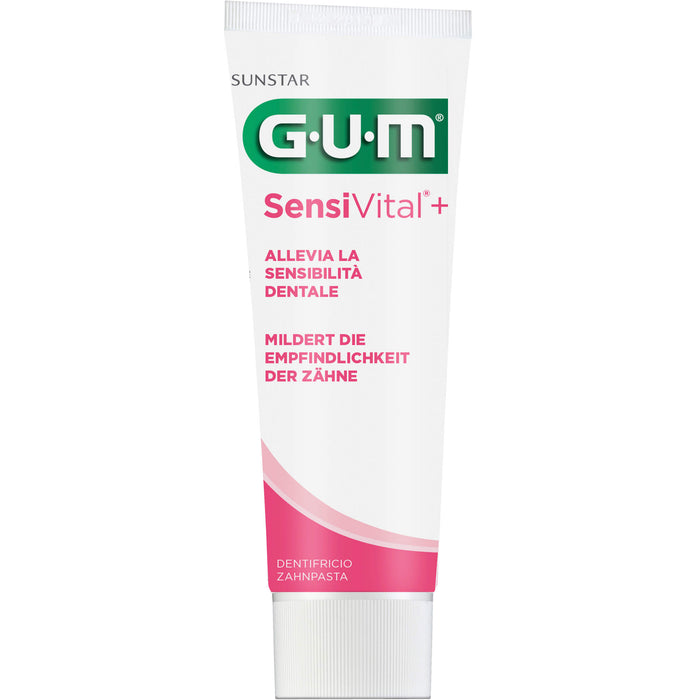 GUM SensiVital+ Zahnpasta mildert schnell die Empfindlichkeit der Zähne, 75 ml Toothpaste