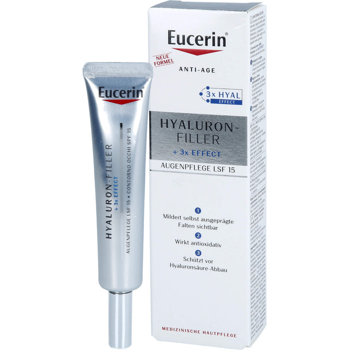 Eucerin Anti-Age Hyaluron-Filler Augenpflege LSF 15, 15 ml Ointment