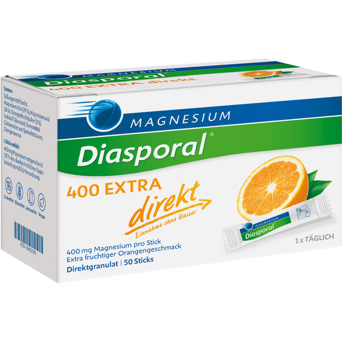 Magnesium-Diasporal 400 extra direkt Direktgranulat Sticks, 50 pcs. Sachets