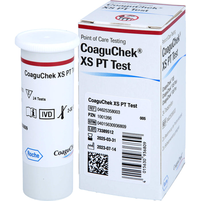 CoaguChek XS PT Teststreifen, 24 pcs. Test strips