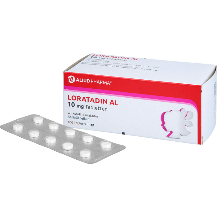 LORATADIN AL 10 mg Tabletten Antiallergikum, 100 pcs. Tablets