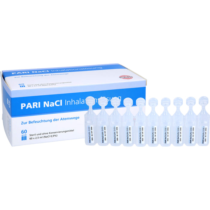 PARI NaCl Inhalationslösung, 60 pcs. Ampoules