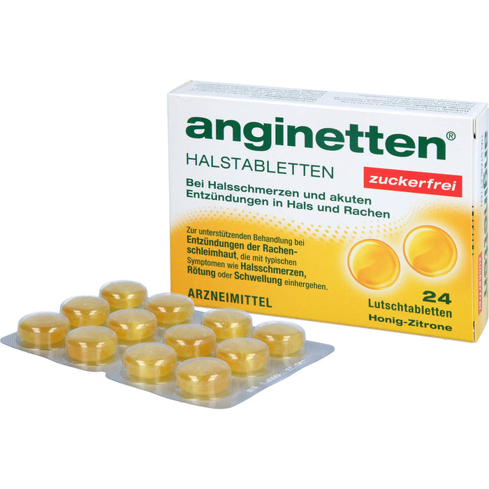 anginetten Halstabletten zuckerfrei, 24 pcs. Tablets