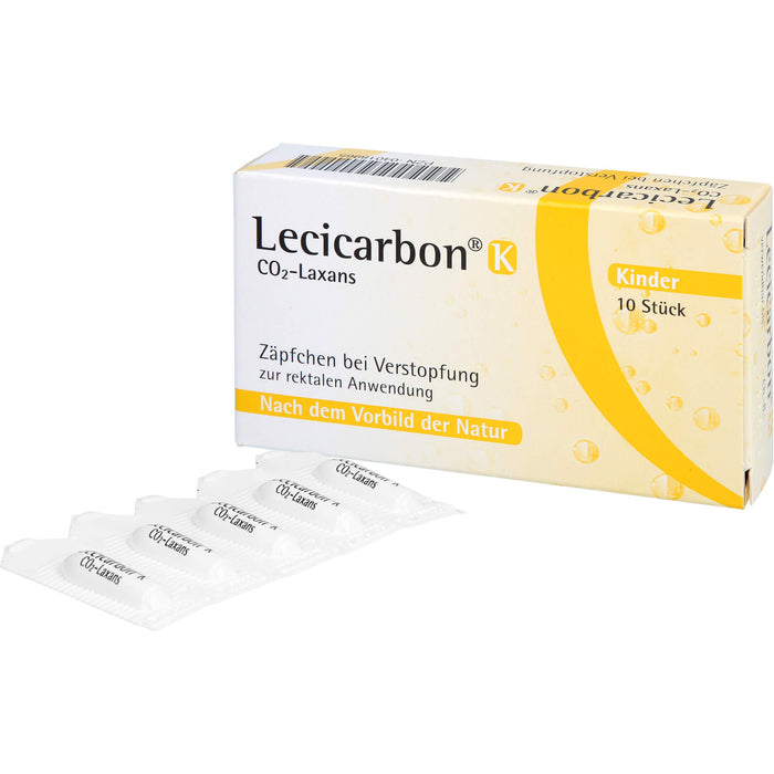 Lecicarbon K CO2-Laxans (Kinderzäpfchen), 10 pcs. Suppositories