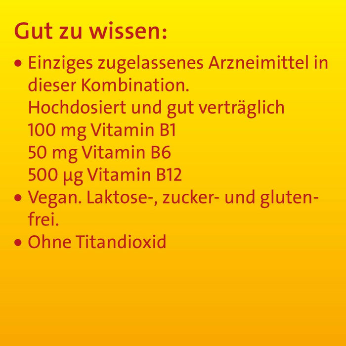 Vitamin B Komplex forte Hevert zur Therapie nachgewiesener Mangelzustände der Vitamine B1, B6 und B12, 200 St. Tabletten