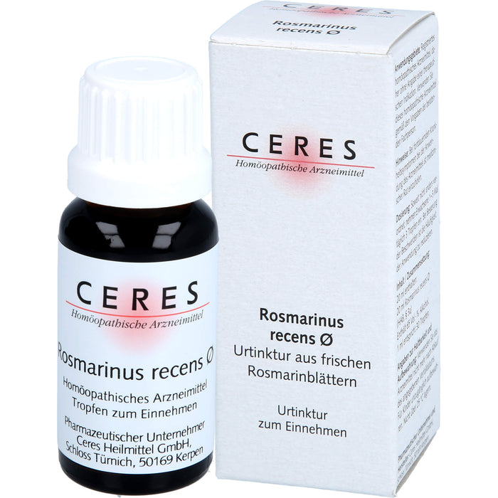 CERES Rosmarinus recens Urtinktur, 20 ml Lösung