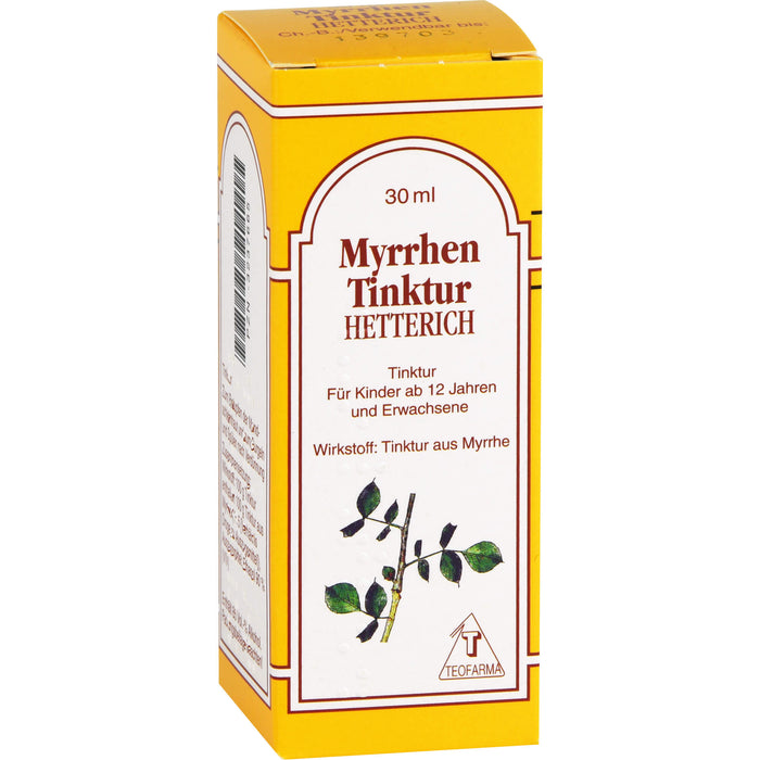 HETTERICH Myrrhen Tinktur bei Entzündungen im Mund- und Rachenraum, 30 ml Solution