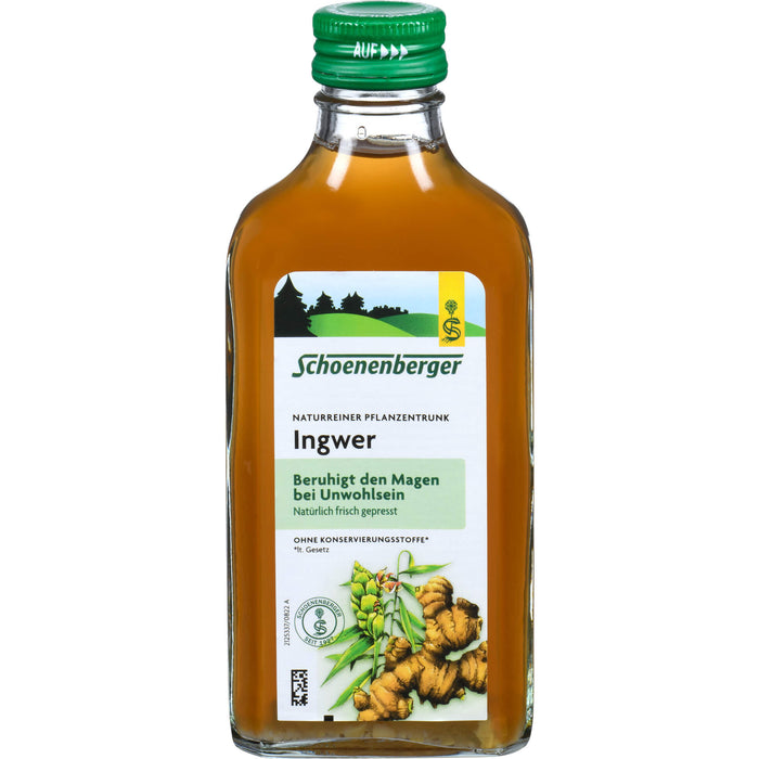 Schoenenberger Ingwer naturreiner Pflanzentrunk, 200 ml Solution