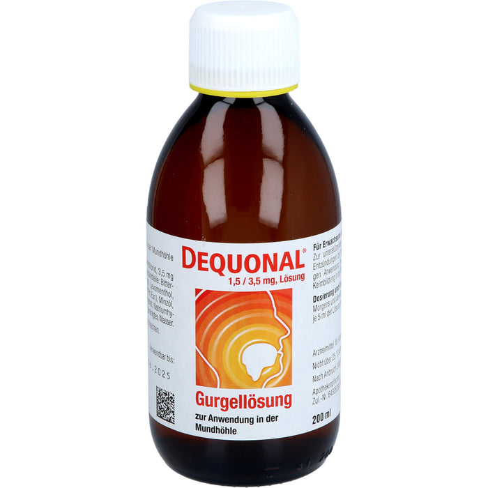 DEQUONAL Gurgellösung bei Entzündungen im Mund, 200 ml Solution