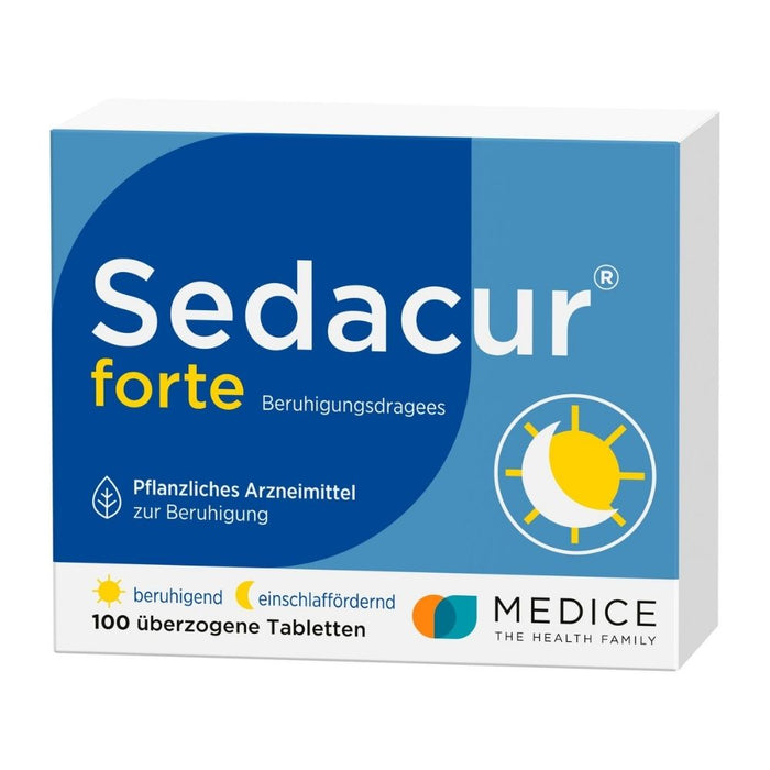 Sedacur forte Beruhigungsdragees einschlaffördernd, 100 St. Tabletten