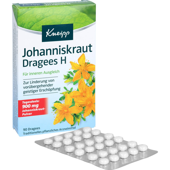 Kneipp Johanniskraut Dragees H für inneren Ausgleich, 90 pcs. Tablets