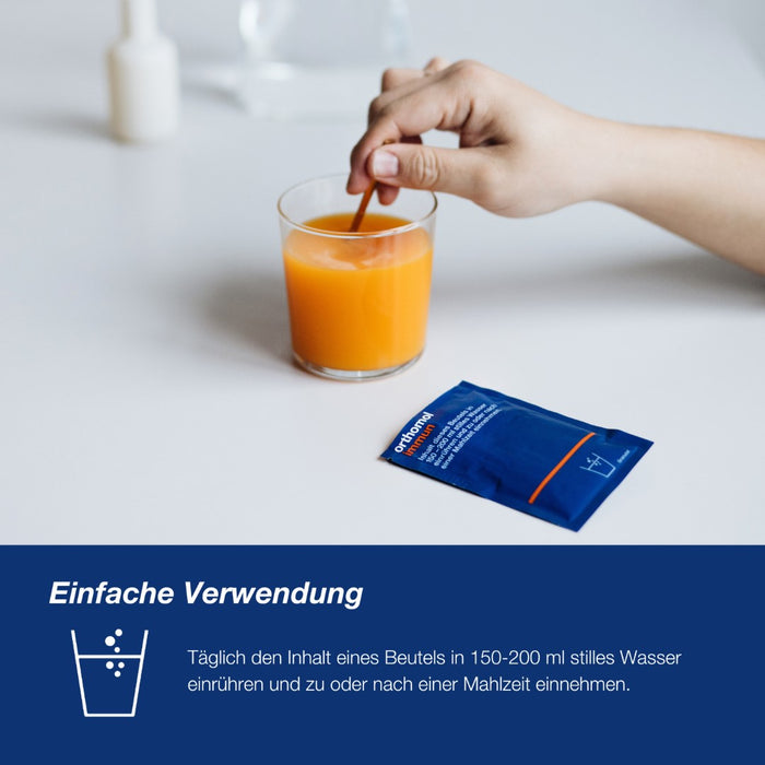 Orthomol Immun - Mikronährstoffe zur Unterstützung des Immunsystems - Nahrungsergänzung mit Vitamin C, Vitamin D und Zink, 15 St. Tagesportionen