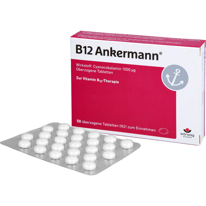 B12 Ankermann Tabletten, 50 pcs. Tablets