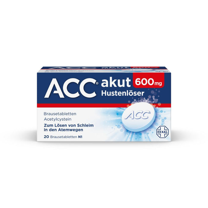 ACC akut 600 mg Hustenlöser Brausetabletten, 20 pc Tablettes