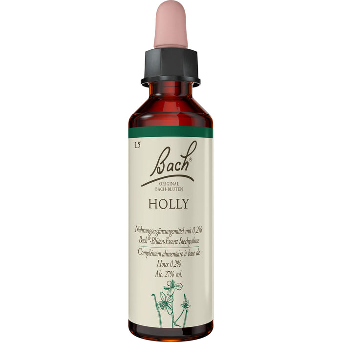 Bach Original Bach-Blüten Nr. 15 Holly Stechpalme Tropfen, 20 ml Lösung
