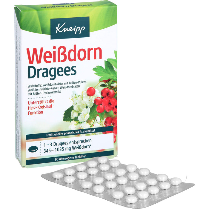 Kneipp Weißdorn Dragees, 90 pc Tablettes