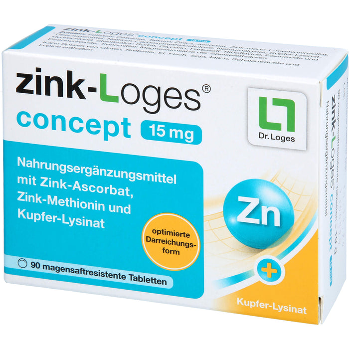 Zink-loges Concept 15mg, 90 St TMR