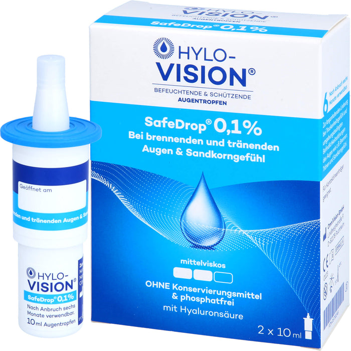 Hylo-Vision SafeDrop 0,1 % Lösung Fläschchen, 20 ml Lösung