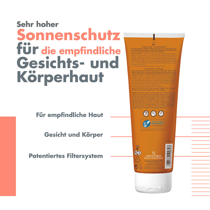 Avène Sonnenmilch SPF 50+, 250 ml Creme