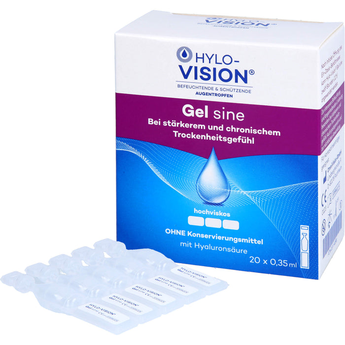 Hylo-Vision Gel sine Augentropfen, 20 St. Ampullen