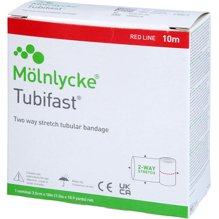 Mölnlycke Tubifast 2-Way Stretch 3,5 cm x 10 m rot, 1 pcs. Bandage