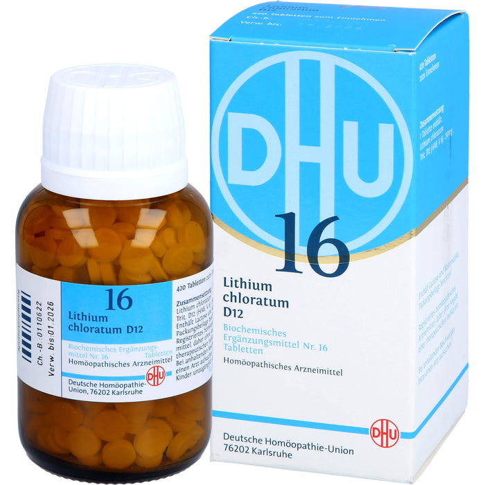 DHU Schüßler-Salz Nr. 16 Lithium chloratum D12 Tabletten, 420 pcs. Tablets