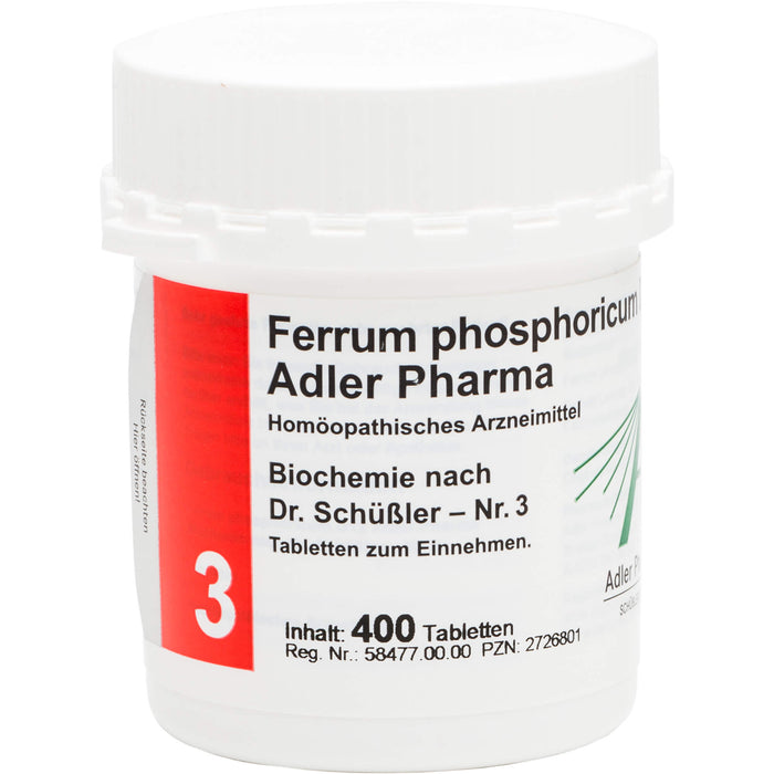 Biochemie Adler 3 Ferrum phosphoricum D12 Tbl., 400 St TAB