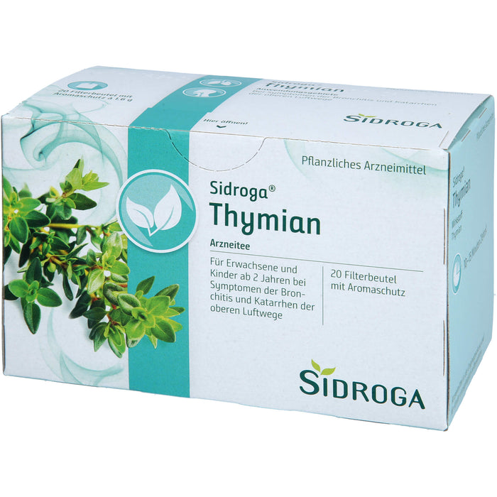 Sidroga Thymian Arzneitee bei Symptomen der Bronchitis, 20 pcs. Filter bag