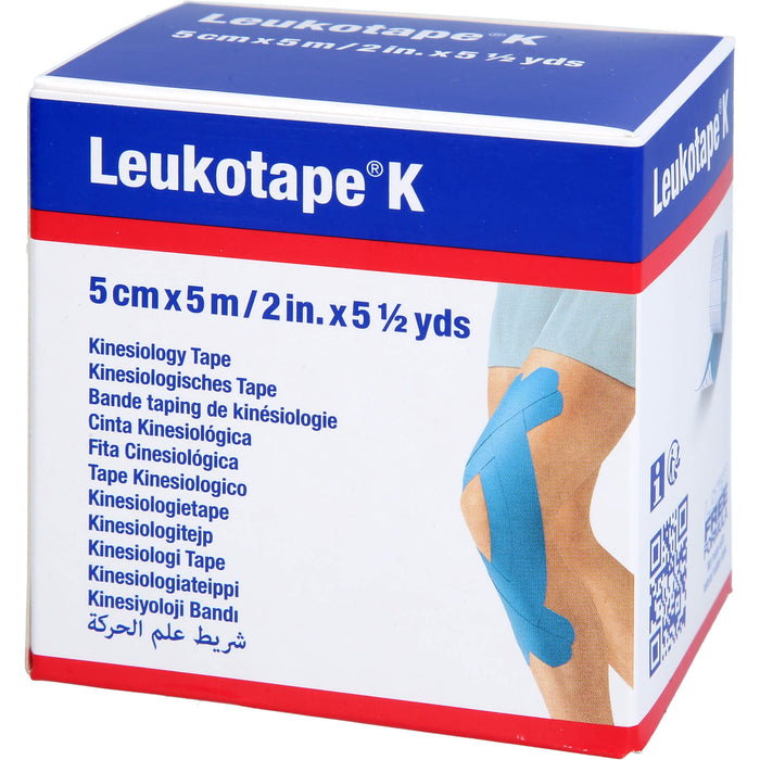 Leukotape K 5cm blau, 1 St VER