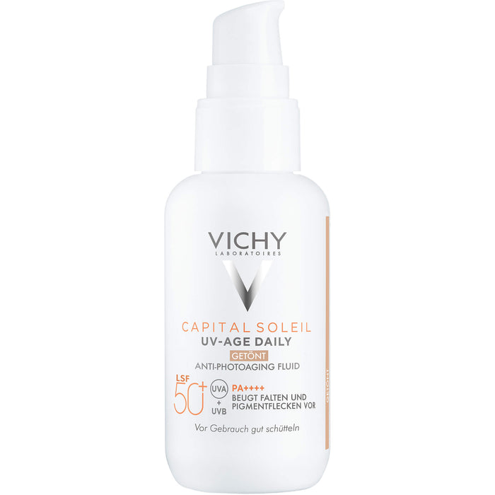 VICHY Capital Soleil UV-Age daily LSF 50+ leichte Sonnencreme mit Tönung, 40 ml Cream