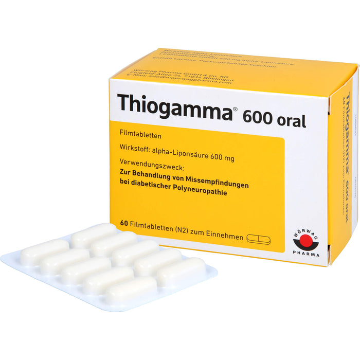 Thiogamma 600 oral Filmtbl., 60 St. Tabletten