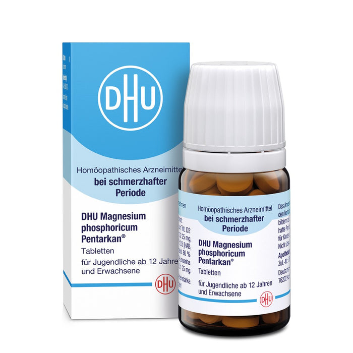 DHU Magnesium phosphoricum Pentarkan, Natürliche Hilfe bei Periodenschmerzen – das Original – umweltfreundlich im Arzneiglas, 80 pcs. Tablets