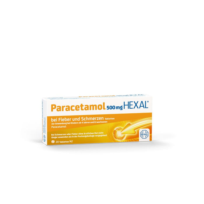 Paracetamol HEXAL 500 mg Tabletten, 20 St. Tabletten