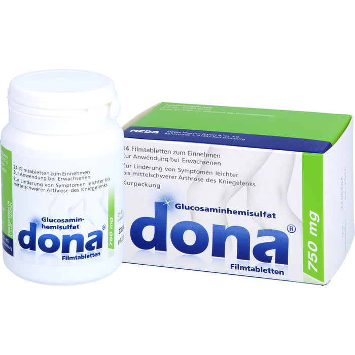 dona 750 mg Tabletten bei Arthrose des Kniegelenks, 84 pcs. Tablets