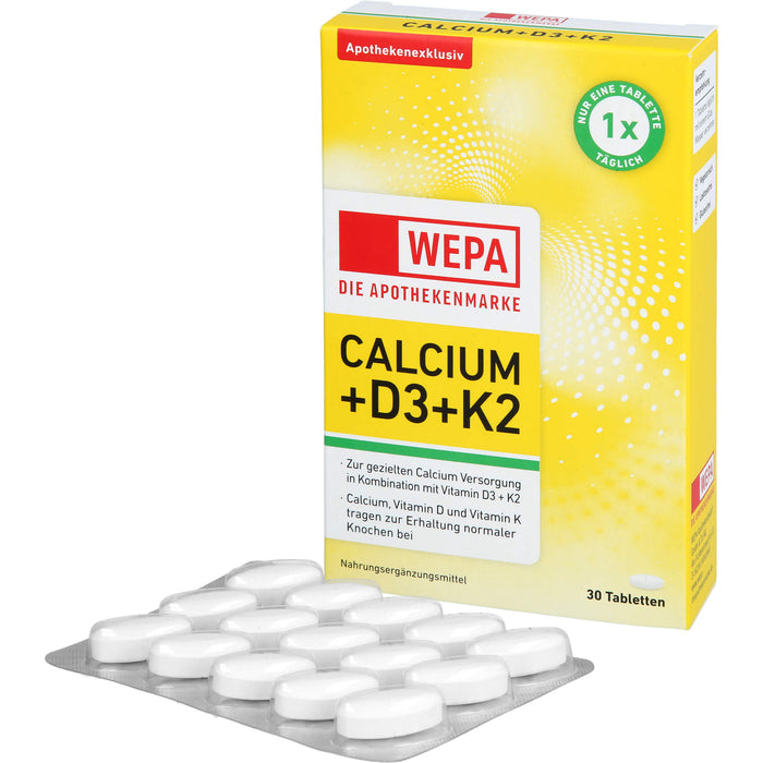 WEPA Calcium+D3+K2 Tabletten, 30 St TAB