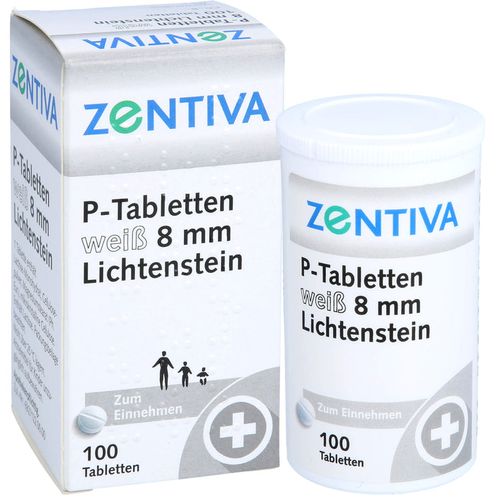 Lichtenstein P-Tabletten weiß 8 mm, 100 pc Tablettes