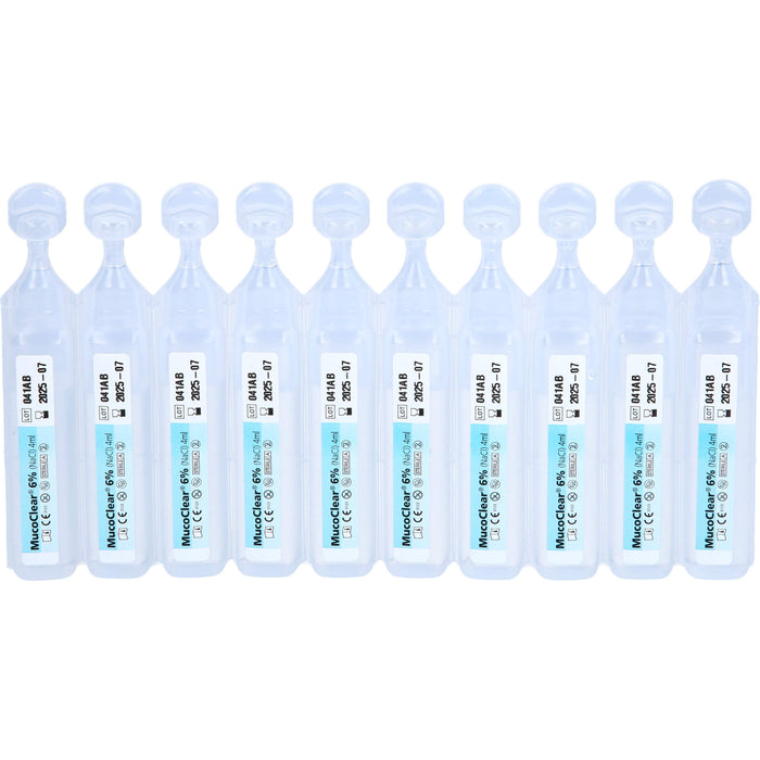 MucoClear 6 % NaCl Inhalationslösung, 20 pcs. Ampoules